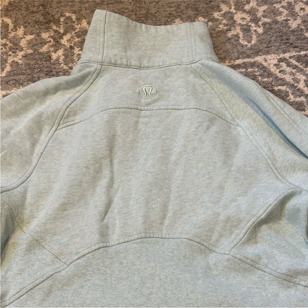 Lululemon oversized funnel neck scuba in Heathered Delicate Mint - Picture 2 of 2
